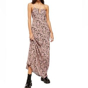 Free People Bon Voyage Floral Print Sleeveless Dress